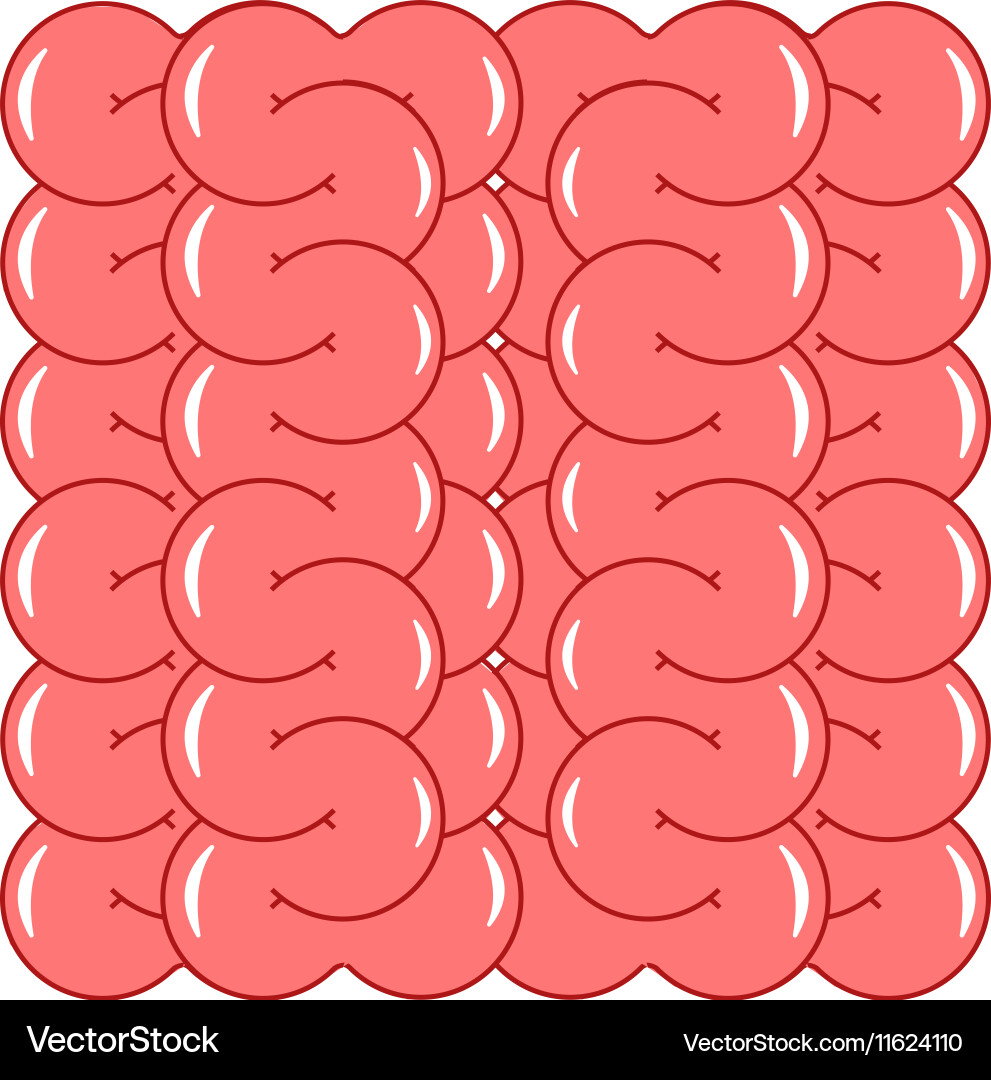 Abstract pattern of the convolutions brain vector image