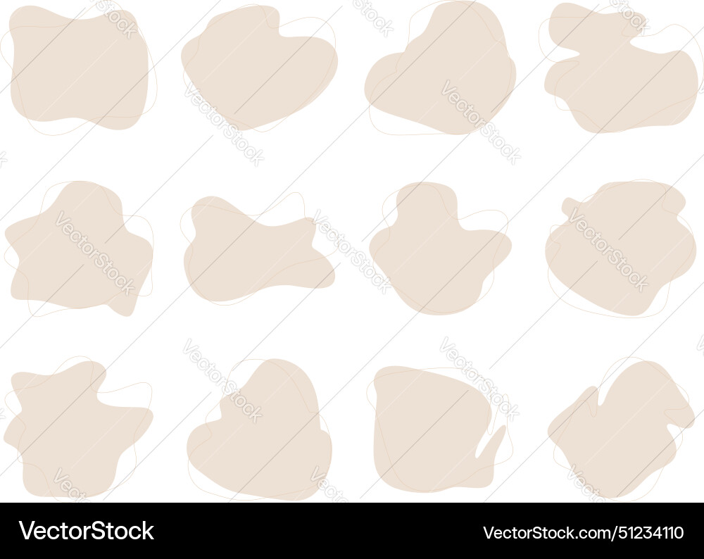 Blobs Flüssigkeit Formen Symbol visuellen Satz Blobs Flüssigkeit Formen Symbol visuellen Satz Vektorbild