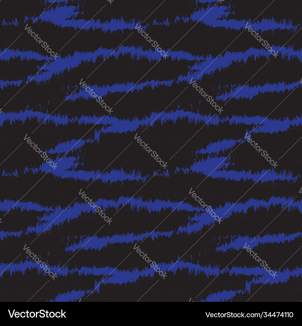 Blue brush stroke fur seamless pattern Blue brush stroke fur seamless pattern vector image