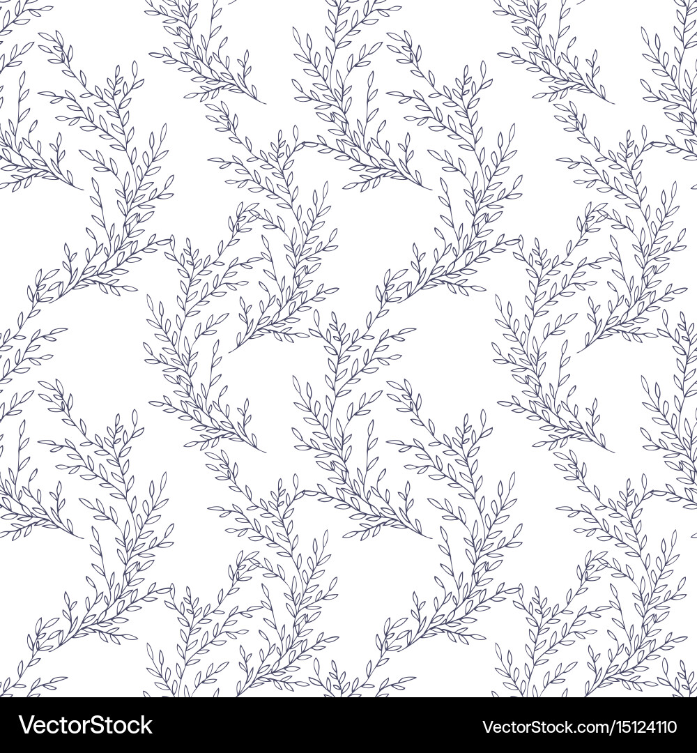 Botanical Branch Pattern vector image