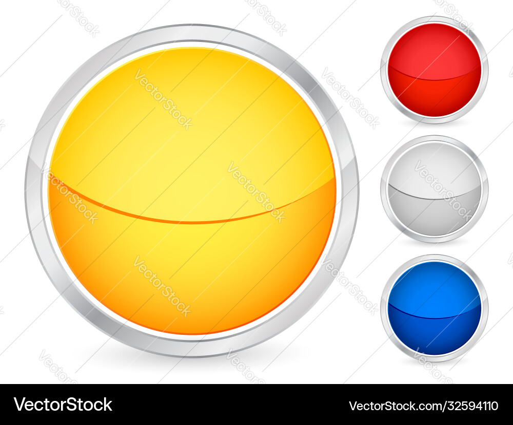 Empty internet button vector image