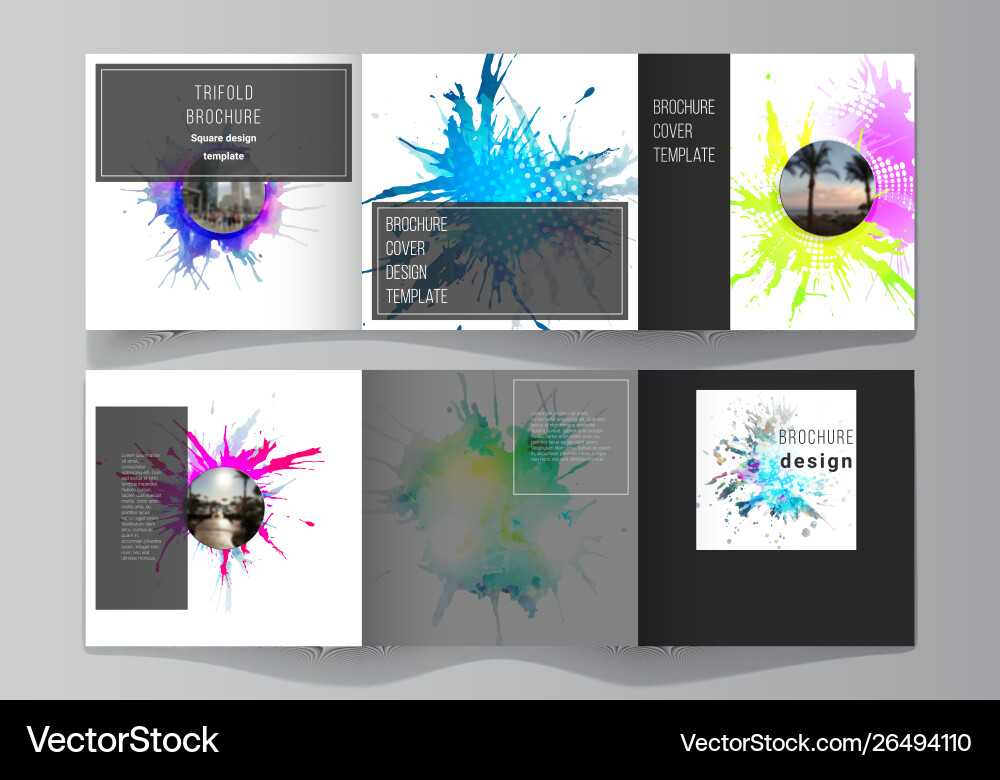 Minimal editable layout square Minimal editable layout square vector image
