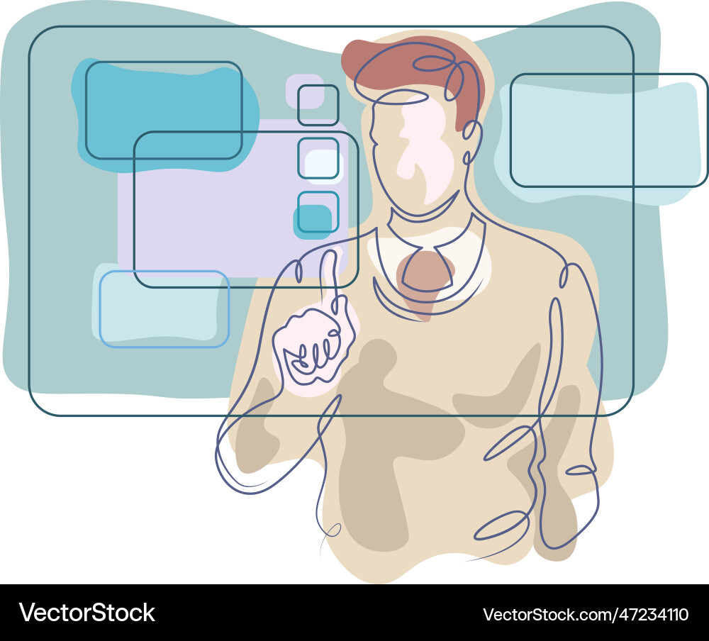Programmer engineer it specialist works Programmer engineer it specialist works vector image