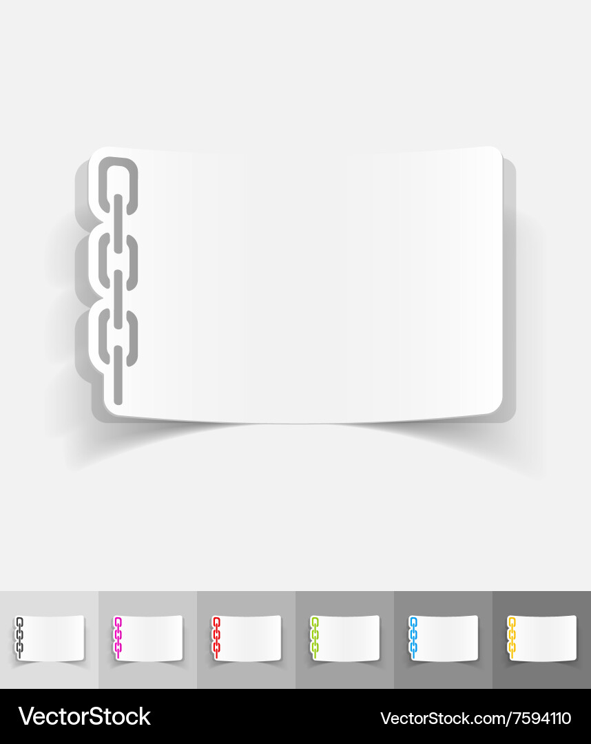 Realistic design element chainlet Vector Image