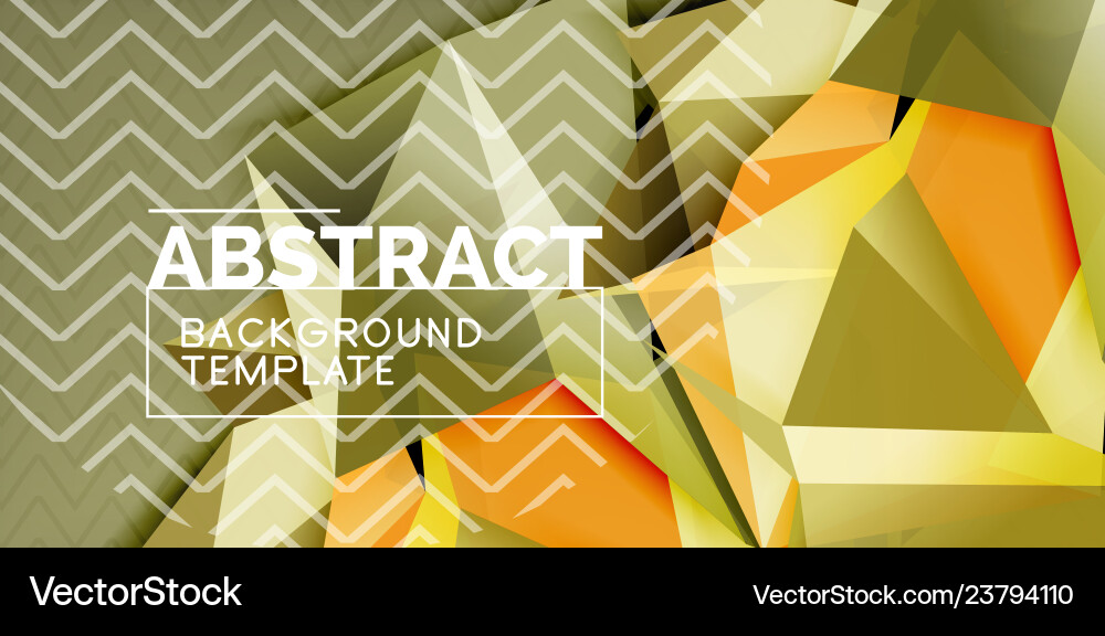 Triangular 3d geometric shapes background Vector Image