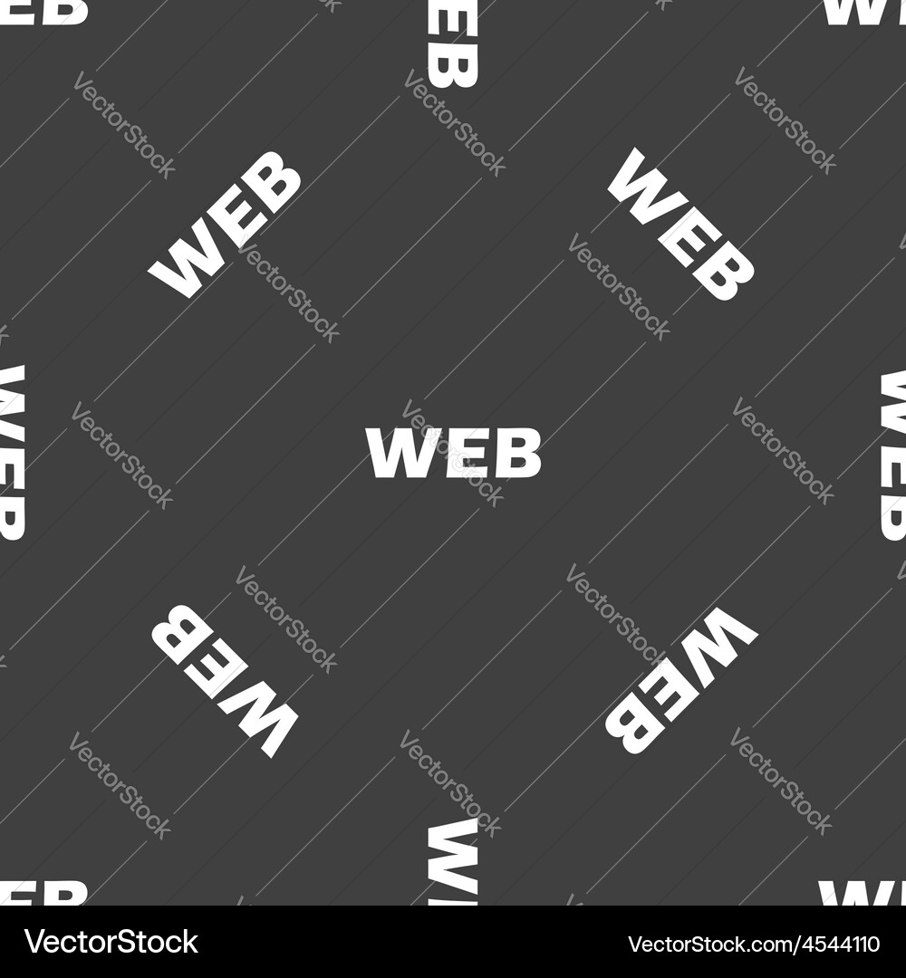 Web word pattern Vector Image