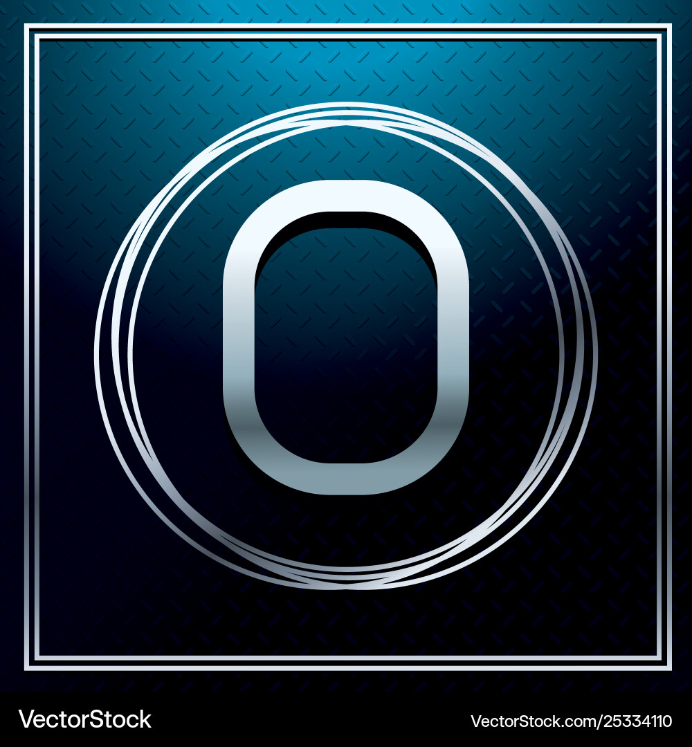 Zero font number Vector Image