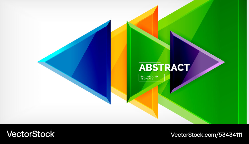 Abstract background - glossy triangles Abstract background - glossy triangles Vector Image