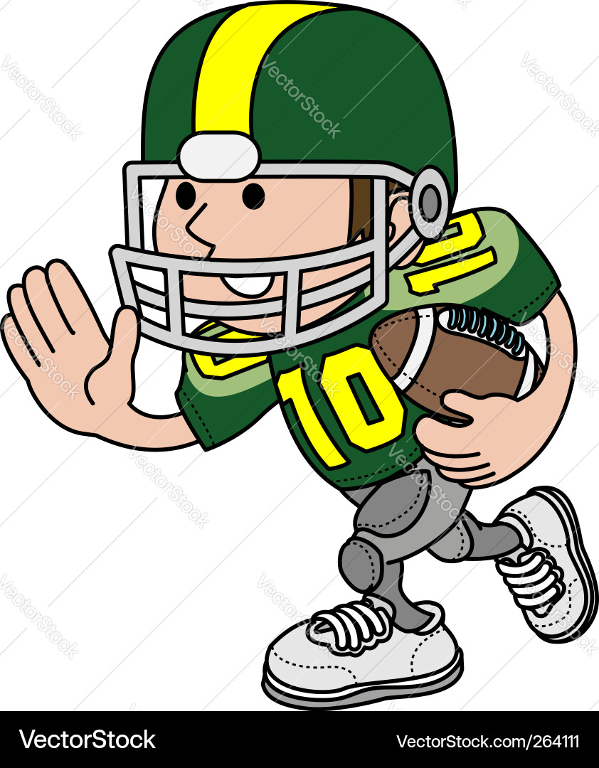American Football Player vector image