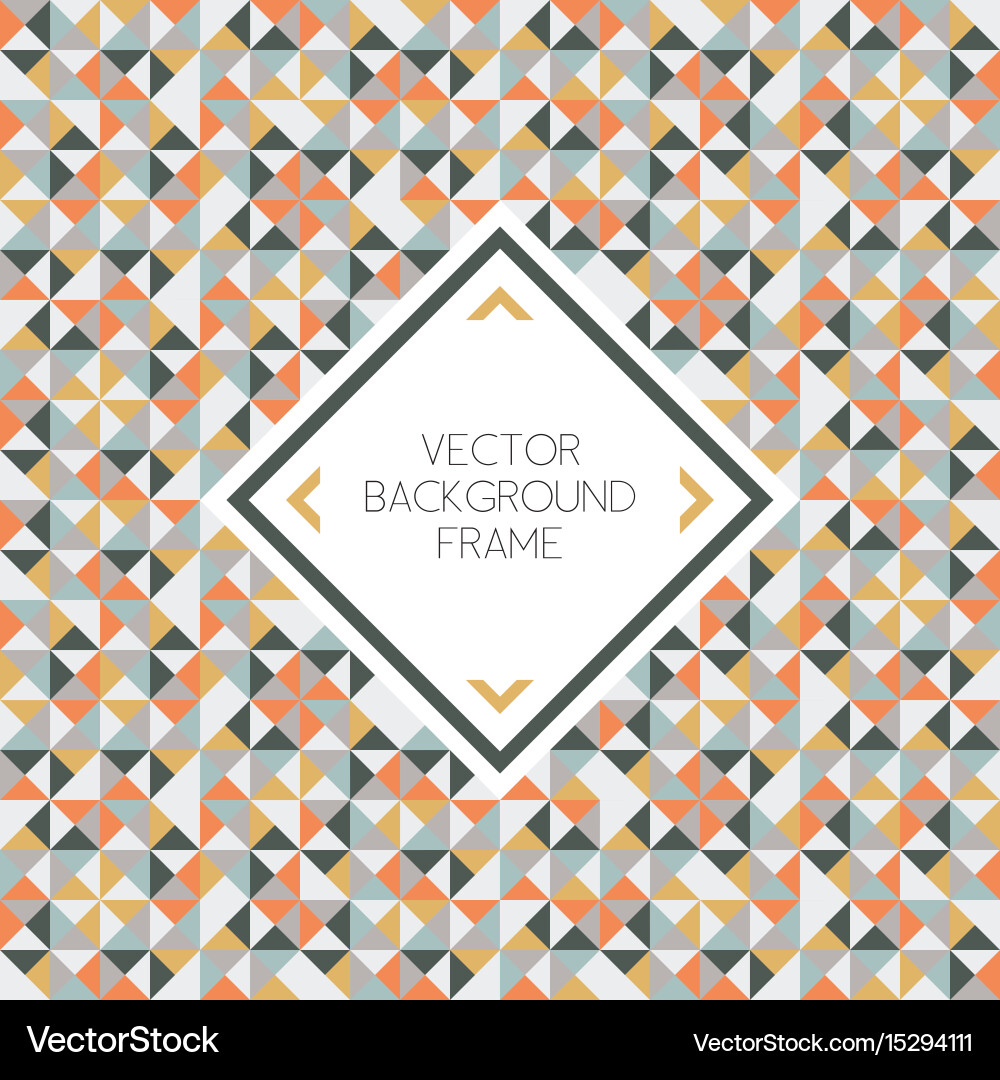 Background of geometric triangle shapes pattern vector image