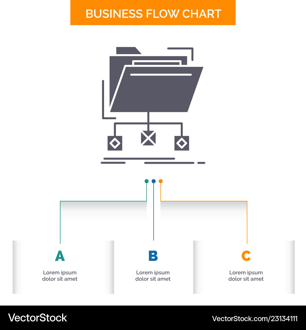 Backup data files folder network business flow Backup data files folder network business flow vector image