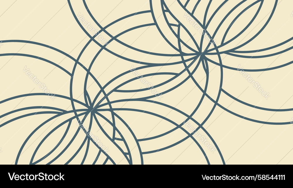 Fluid Circle Intersections Vector Image