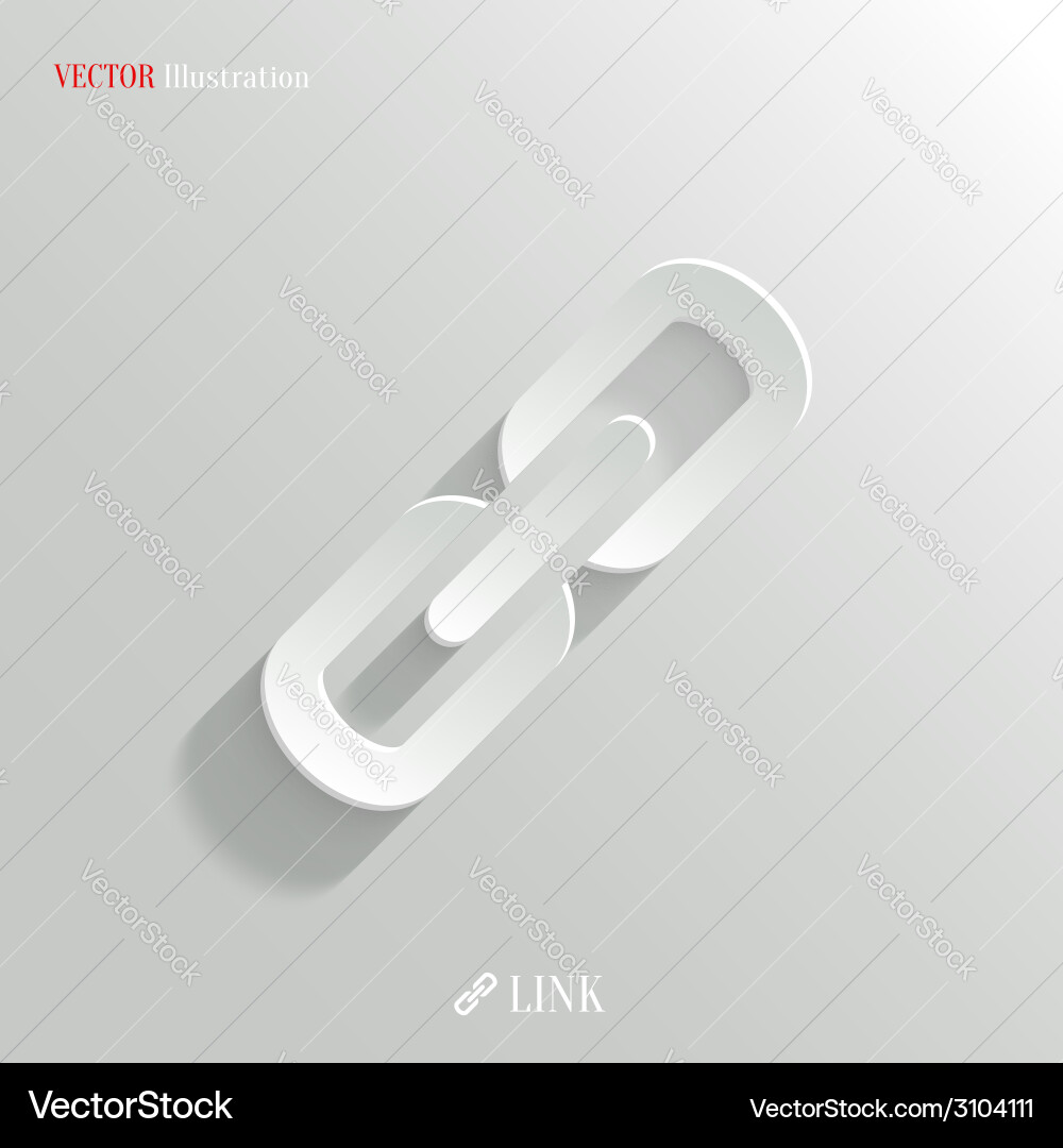 Linked Icon - Web Connection Vector Image