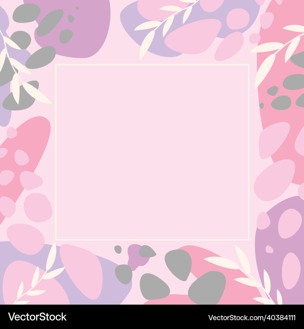 Text frame surrounded with assorted flowers Text frame surrounded with assorted flowers vector image