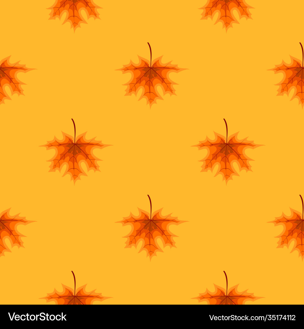 Abstract autumn seamless pattern background vector image