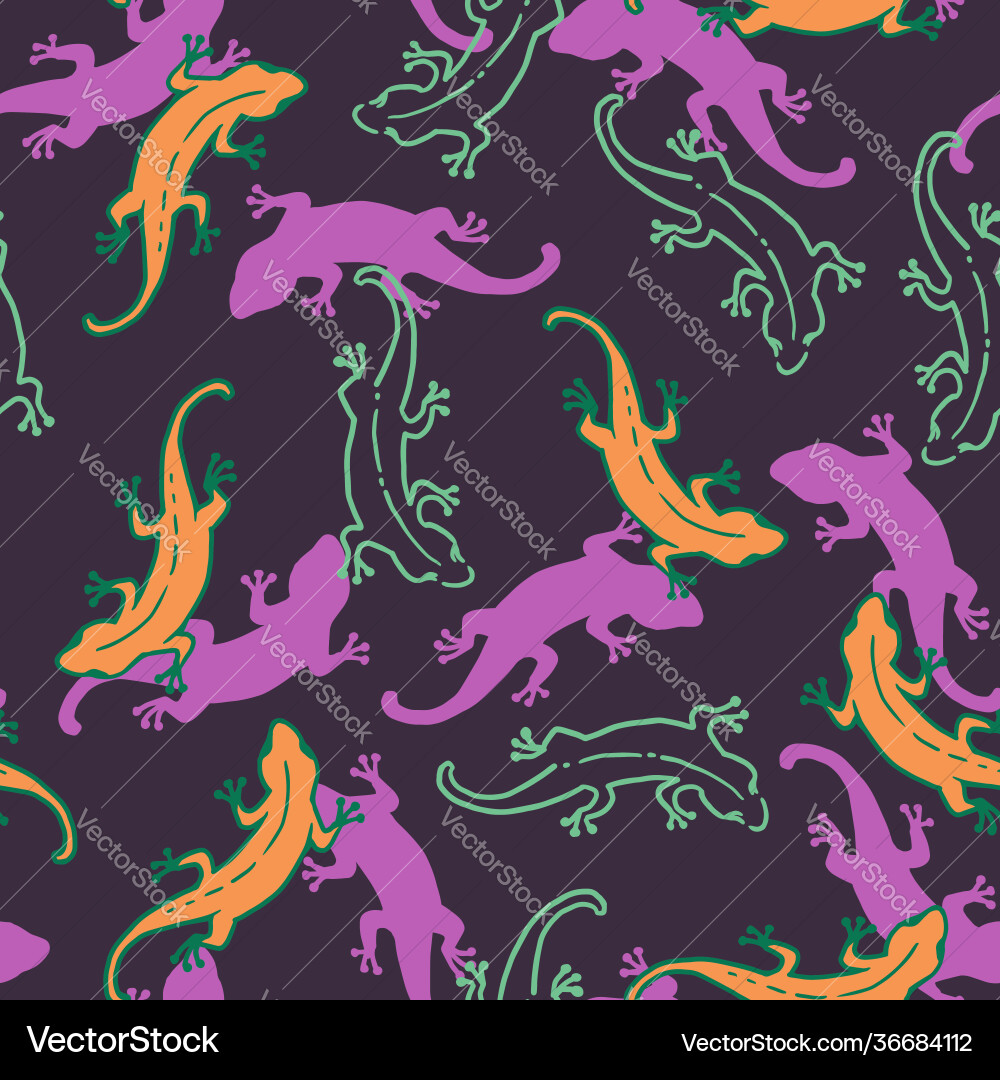 Abstract graphic seamless pattern with lizard Abstract graphic seamless pattern with lizard vector image