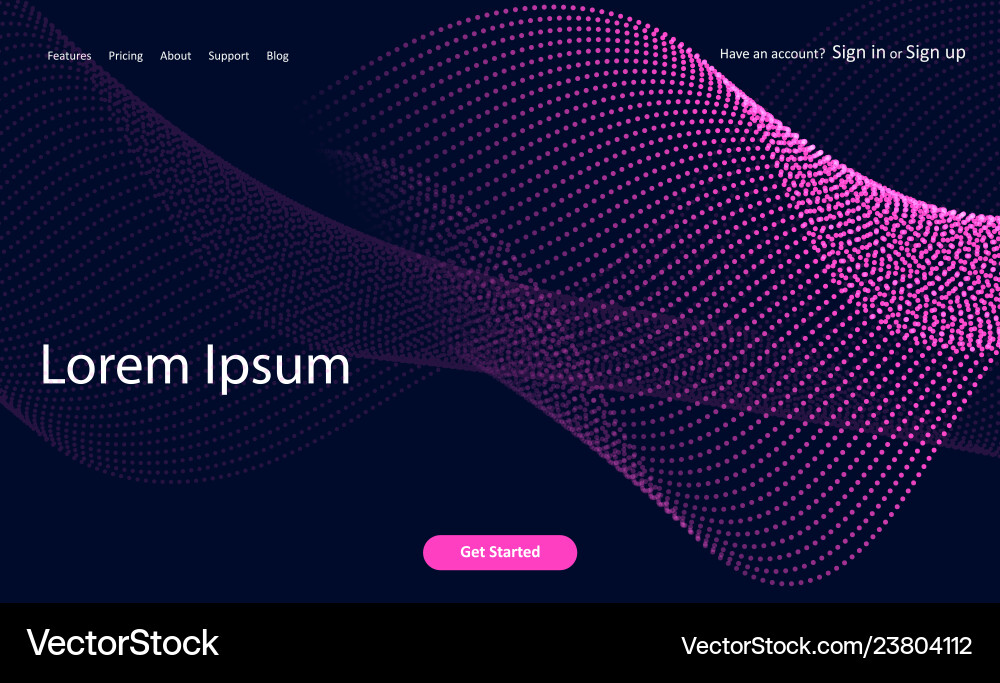 Abstract Halftone Website Background vector image
