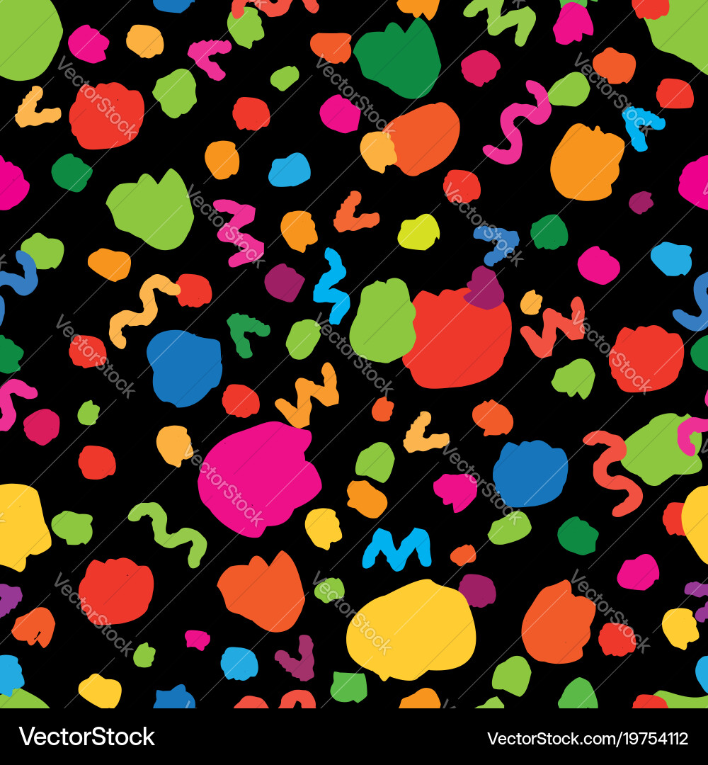 Abstract seamless pattern with chaotic lines vector image