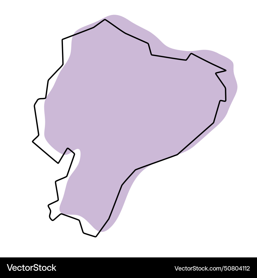 Ecuador Simplified Map Royalty Free Vector Image Ecuador Simplified Map Royalty Free Vector Image