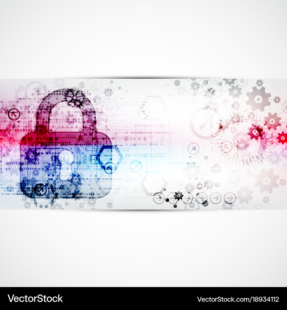 Geometric Security Pattern Vector Image