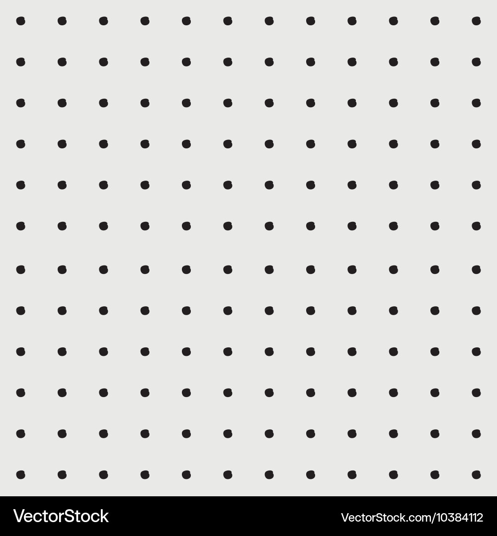 Minimal monochrome handwritten pattern dots vector image