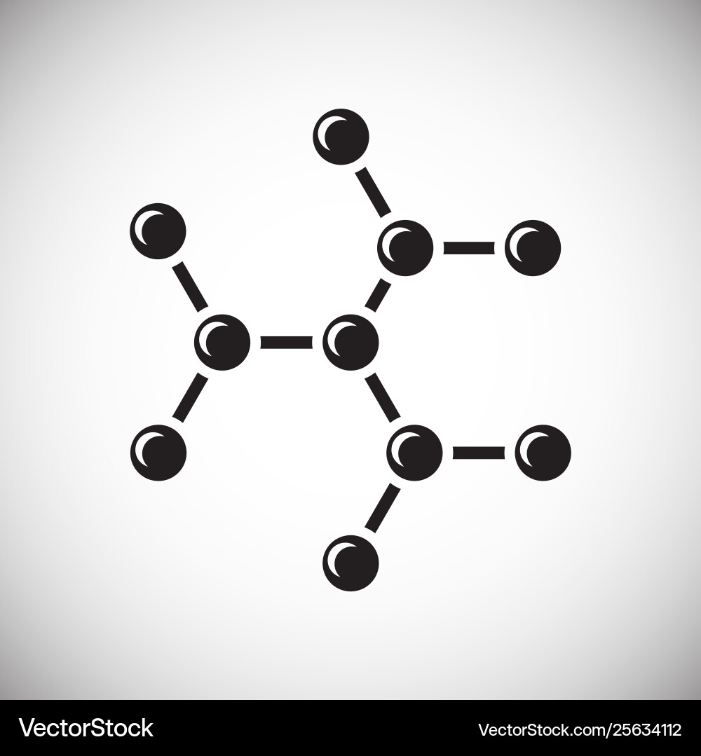 Molecule icon on background for graphic and web Vector Image