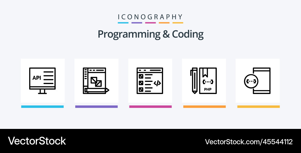 Programmierung und Kodierung Zeile 5 Icon Pack einschließlich Programmierung und Kodierung Zeile 5 Icon Pack einschließlich vektorbild
