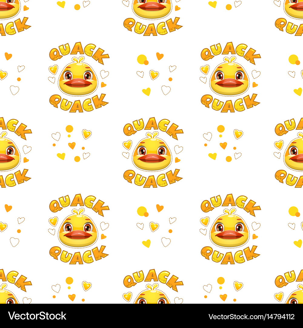 Quacky Duck Pattern vector image
