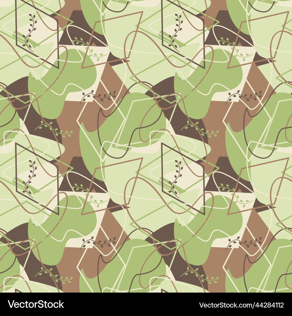 Seamless pattern with geometric shapes Vector Image