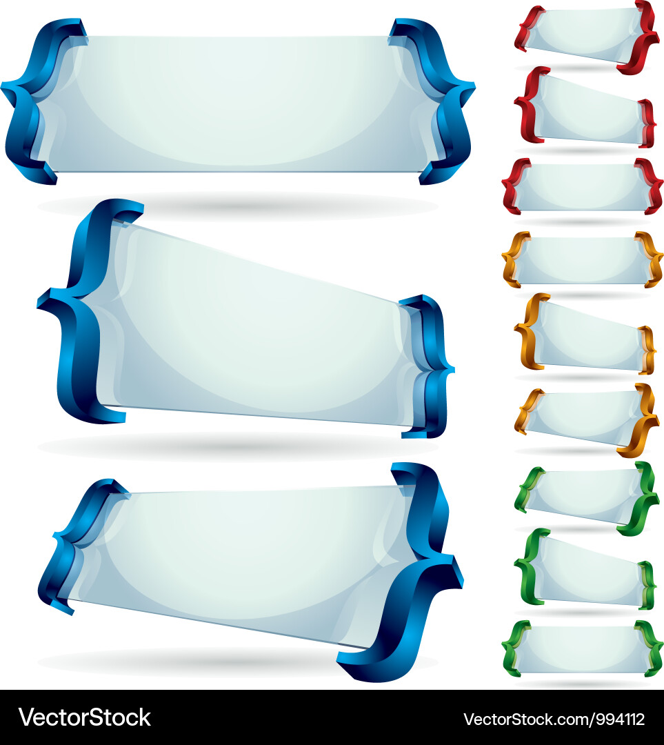 Spelling brackets for your text 1 Vector Image