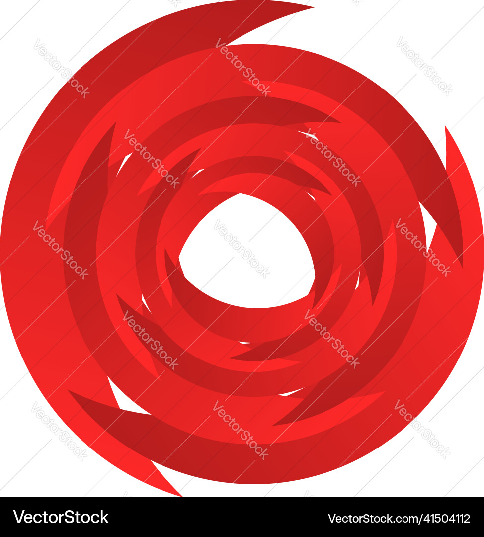 Spiral swirl twirl rotating segmented circle Spiral swirl twirl rotating segmented circle vector image