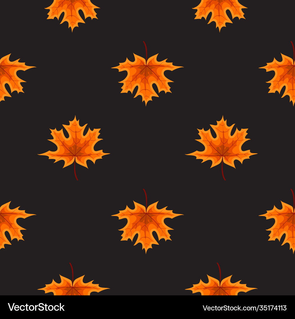 Abstract autumn seamless pattern background Vector Image
