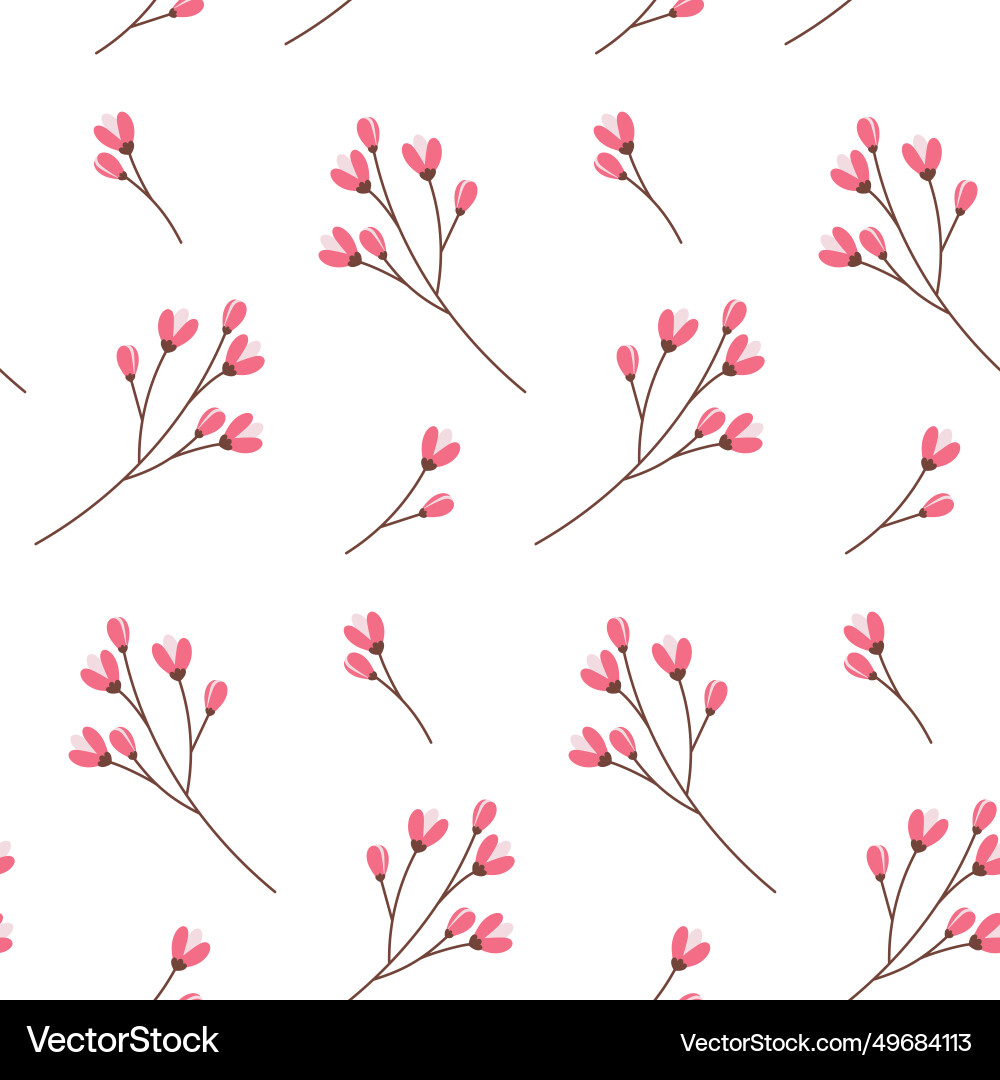 Abstract seamless pattern with spring flowering Abstract seamless pattern with spring flowering vector image