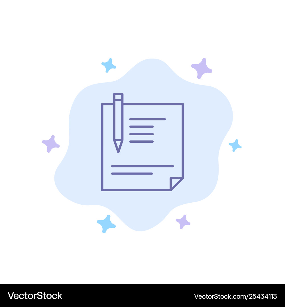 Contract document file page paper sign signing vector image