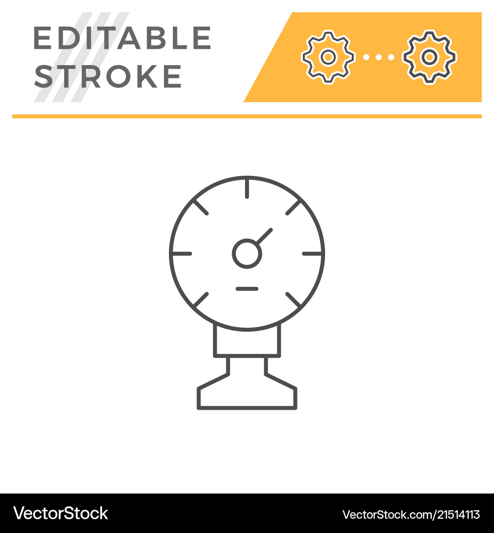 Manometer line icon Manometer line icon vector image