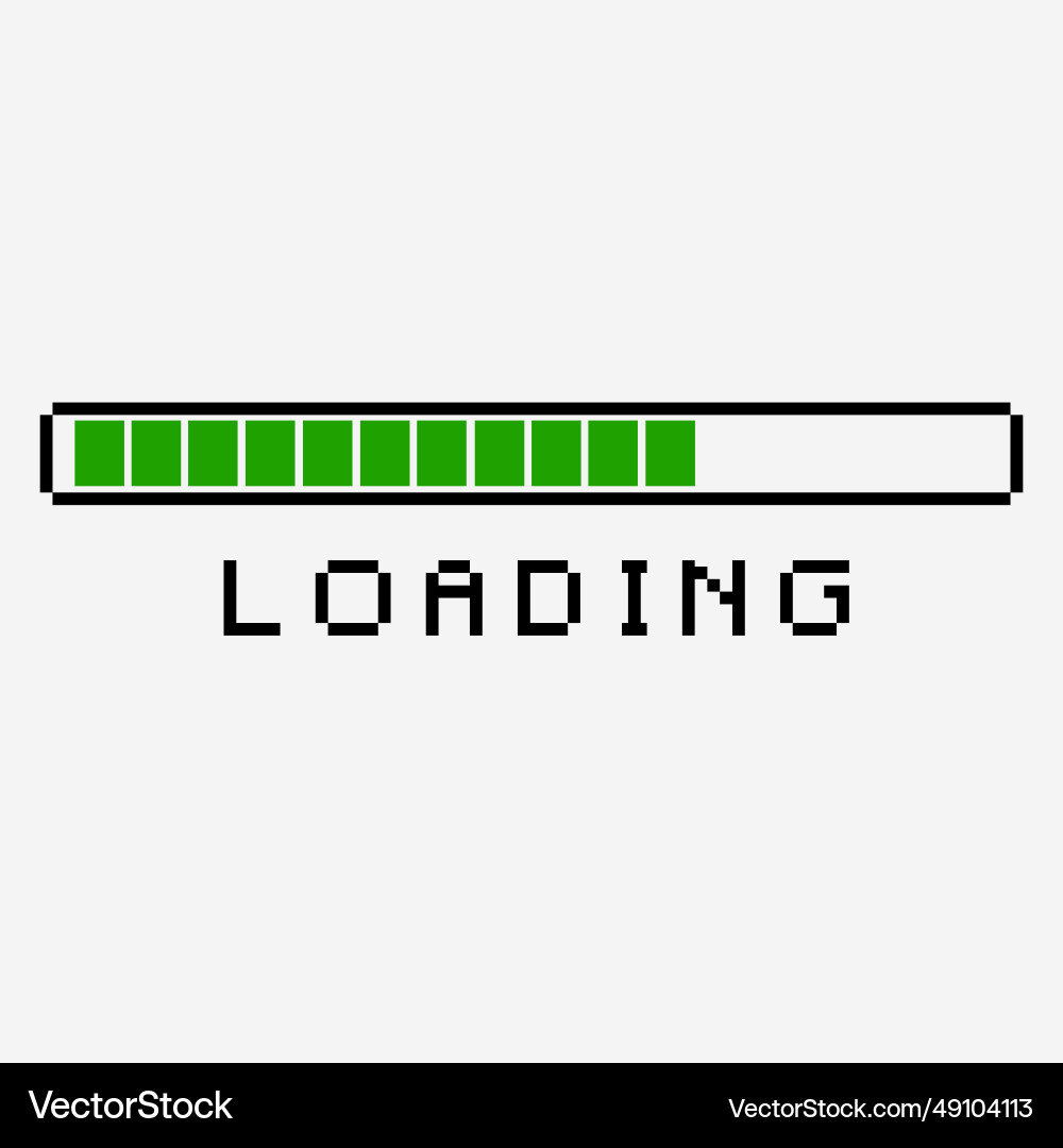 Progress loading bar Vector Image