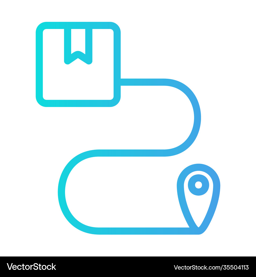 Route icon in gradient style for any projects Route icon in gradient style for any projects vector image