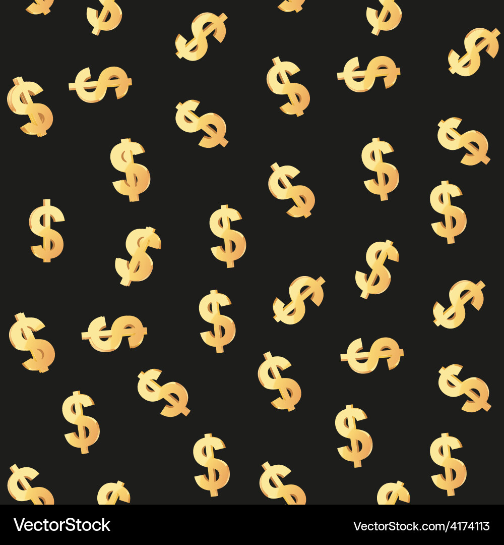 Universal seamless patterns tiling finance Vector Image