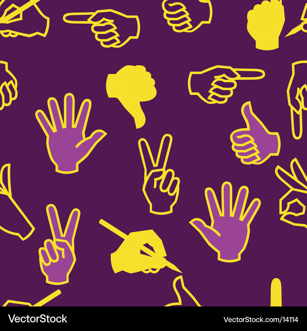Abstract Hand Pattern Vector Image