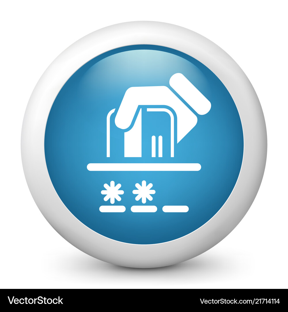 Card secret code vector image