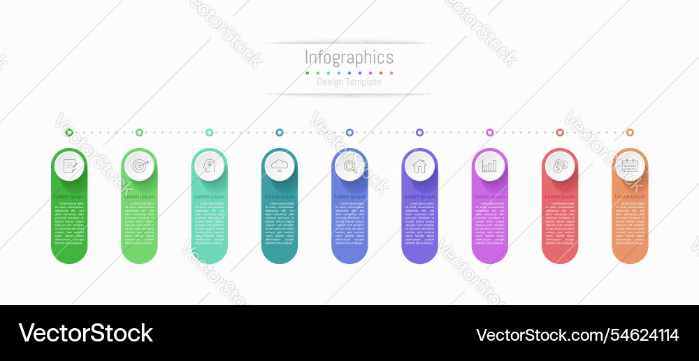 Data & Chart Infographic Elements vector image