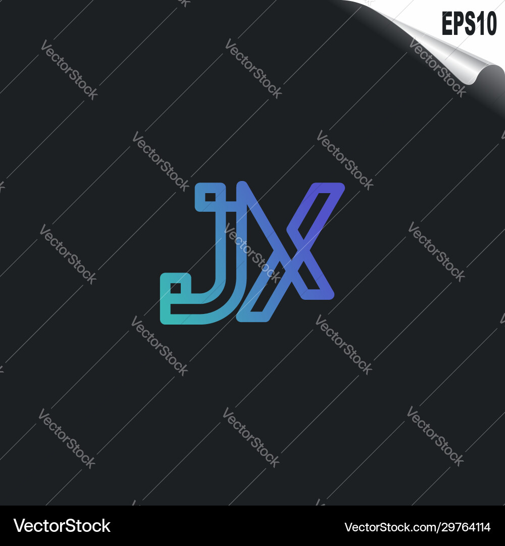 Initial jk logo monogram design template simple vector image