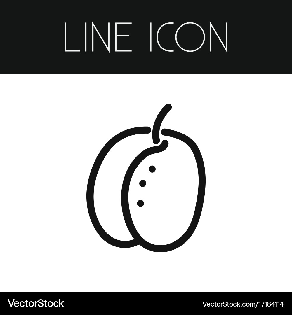 Isolated tree outline leaf element can vector image