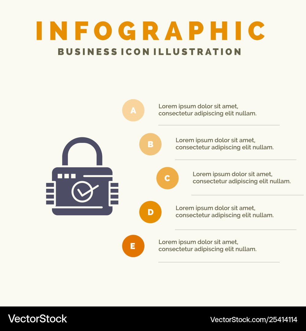 Lock padlock security secure solid icon Lock padlock security secure solid icon vector image