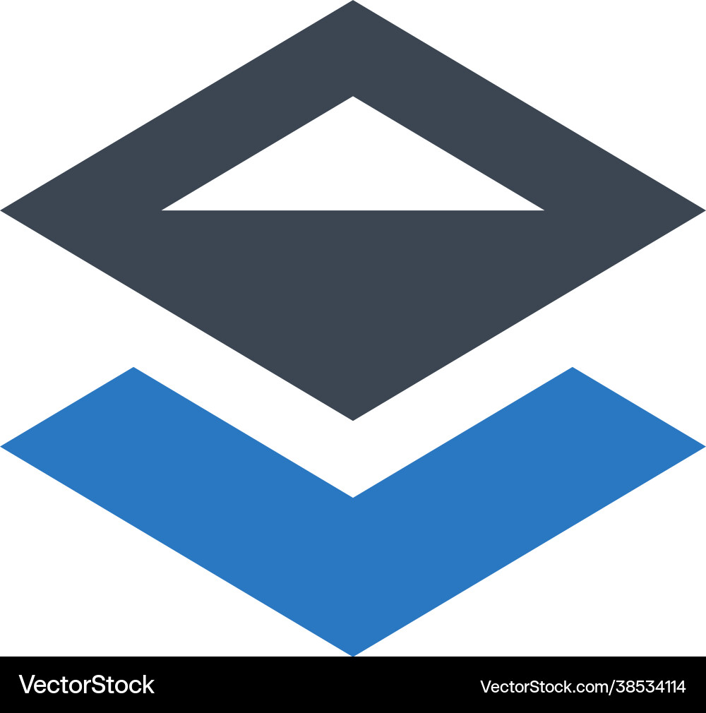 Object bring forward icon vector image