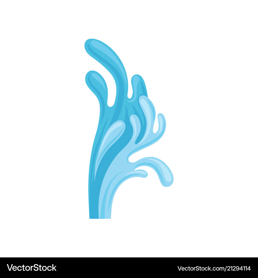 Ocean or sea splashing wave design element Ocean or sea splashing wave design element vector image