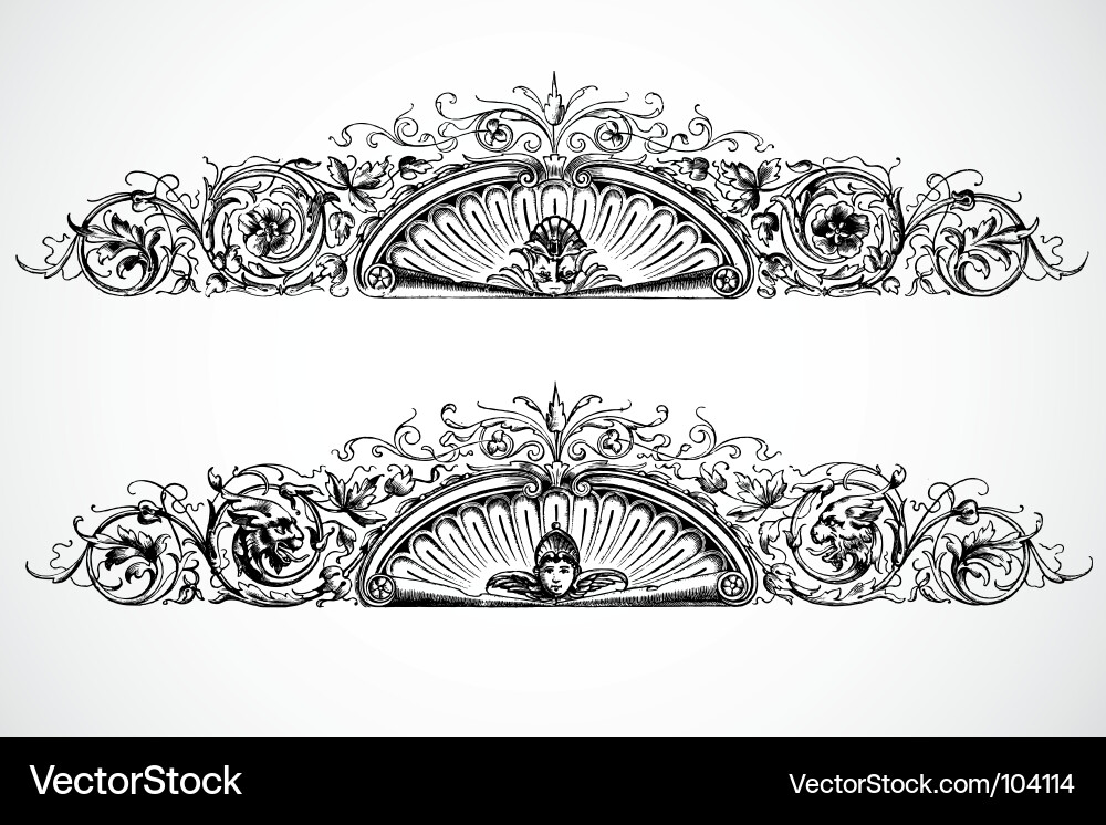 Print design traced Vector Image
