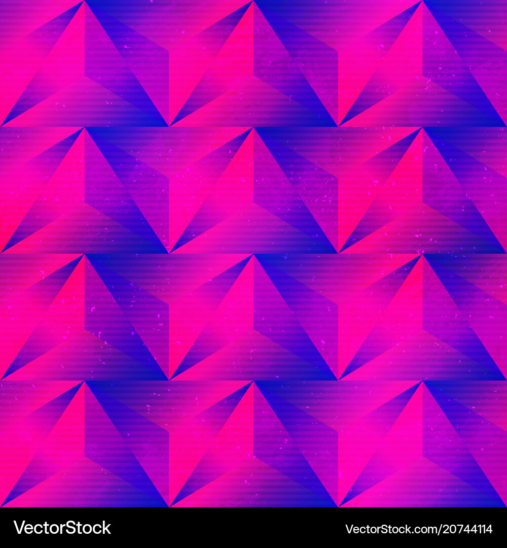 Purple Triangle Pattern vector image