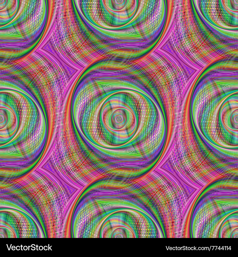 Seamless round shape pattern design Vector Image