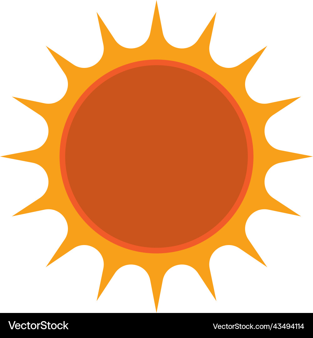 Sonne - Sommer Ikone Sonne - Sommer Ikone vektorbild